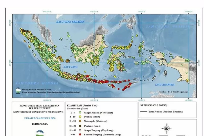 BMKG: Waspadai Kekeringan Meteorologis - Klikers Indonesia